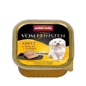   Animonda Vom Feinsten Gourmet (marha,tojás,sonka) alutálkás - Felnőtt kutyák részére (150g)