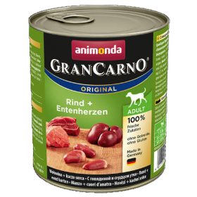   Animonda GranCarno Adult (marha,kacsaszív) konzerv - Felnőtt kutyák részére (800g)