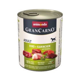   Animonda GranCarno Adult (nyúl,gyógynövény) konzerv - Felnőtt kutyák részére (800g)
