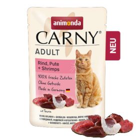   Animonda Carny Adult (marha,pulyka,garnélarák) alutasakos - Felnőtt macskák részére (85g)