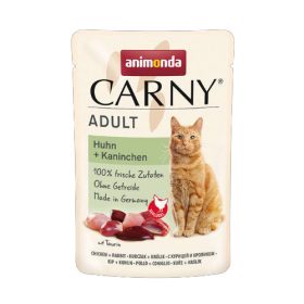   Animonda Carny Adult (csirke,nyúl) alutasakos - Felnőtt macskák részére (85g)