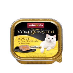   Animonda Vom Feinsten Gourmet (pulyka,marha,sárgarépa) alutálkás -Felnőtt macskák részére (100g)