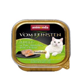   Animonda Vom Feinsten Gourmet (pulyka,csirkemell,gyógynövény) alutálkás -Felnőtt macskák részére (100g)