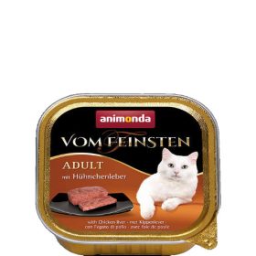   Animonda Vom Feinsten Adult (csirkemáj) alutálkás - Felnőtt macskák részére (100g)