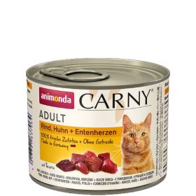   Animonda Carny Adult (marha,csirke,kacsaszív) konzerv - Felnőtt macskák részére (200g)