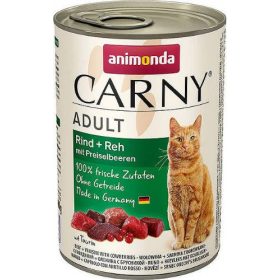   Animonda Carny Adult (marha,szarvas,áfonya) konzerv - Felnőtt macskák részére (400g)