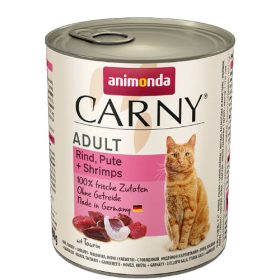   Animonda Carny Adult (marha,pulyka,garnélarák) konzerv - Felnőtt macskák részére (800g)