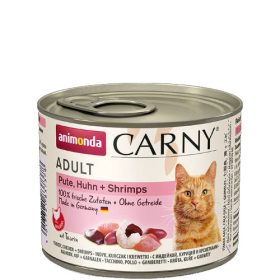   Animonda Carny Adult (csirke,pulyka,garnélarák) konzerv - Felnőtt macskák részére (200g)