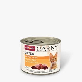   Animonda Carny Kitten Geflügel + Rind - nedves eledel (baromfi,marha) fiatal macskák részére (200g)