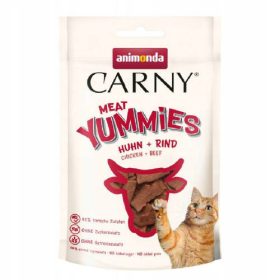   Animonda CARNY Yummies - jutalomfalat ( csirkés, marhás)- felnőtt macskák részére (50g)