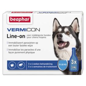   Beaphar Vermicon - Rácsepegtető oldat (Spot On) kistestű kutyák részére (15-30kg)