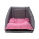 Kifutó Termék Comfy Lola Trio bed 3in1 - fekhely (szürke,rózsaszín) kutyák és macskák részére (43x43x39cm)