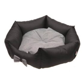   Kifutó termék Comfy Lola Bed - peremes fekhely (fekete,fehér) kutyák részére (66x66x22cm)