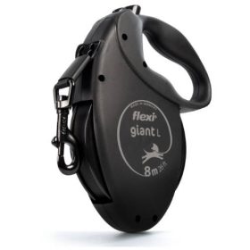   Flexi Giant "L" (fekete) - szalagos automata póráz (8m)