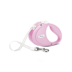   Flexi Puppy Tape  (rózsaszín) - szalagos automata póráz kölyök kutyáknak (2m) max.12kg