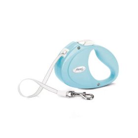   Flexi Puppy Tape  (világos kék) - szalagos automata póráz kölyök kutyáknak (2m) max. 12kg