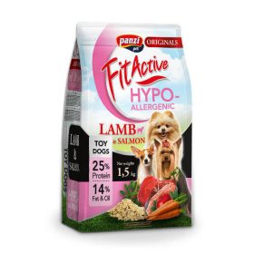   Panzi FitActive ToyDogs Hypoallergenic Adult (bárány) száraztáp - Kistestű felnőtt kutyák részére (1,5kg)