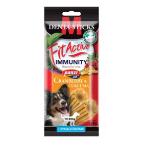   FitActive SNACK Denta-Sticks Hypoallergenic IMMUNITY "M" - jutalomfalat (vörösáfonya, kurkuma) kutyák részére (150g)