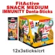 FitActive SNACK Denta-Sticks Hypoallergenic IMMUNITY "M" - jutalomfalat (vörösáfonya, kurkuma) kutyák részére (12x150g)