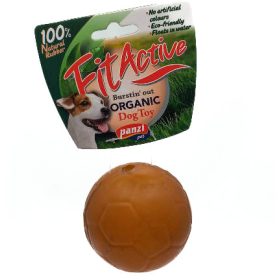 Fitactive natúr gumijáték football, 6cm 315997