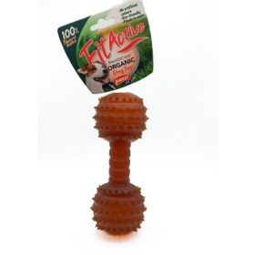   Fitactive natúr gumijáték Rugby  Dumbell L - játék kutyák részére