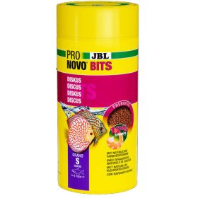   JBL Pronovo Bits Grano S - Akváriumi alaptáp granulátum korongos és egyéb igényes Dél-Amerikai sügér számára 3-10 cm-ig (1000ml/480g)