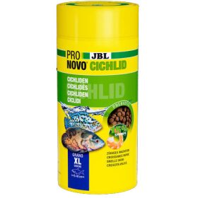   JBL Pronovo Cichlid Grano XL - Akváriumi alapélelmiszer granulátum XL méret, 15-25 cm-es sügérek számára (1000ml/530g)