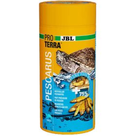   JBL PROTERRA Pescarus - kiegészítő eleség (egész hal, garnéla) mocsári és vízi teknősök részére (1000ml/150g)