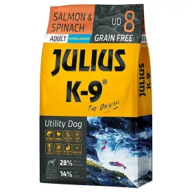   JULIUS K-9 UD8 Adult Utility Dog Hypoallergenic Salmon&Spinach (lazac&spenót) - Gabonamentes száraztáp, felnőtt kutyák részére 10kg