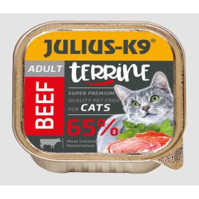   Julius-K9 Cat Terrine Adult Beef - nedveseledel (marha) felnőtt macskák részére (100g)