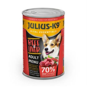 JULIUS-K9 DOG Beef&Liver konzerv (marha&máj) 1230g