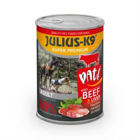 JULIUS-K9 DOG Beef&Liver konzerv (marha&máj) 400g