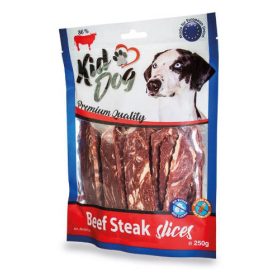   KidDog Beef Steak slices - jutalomfalat (marhahús) kutyák részére (250g)