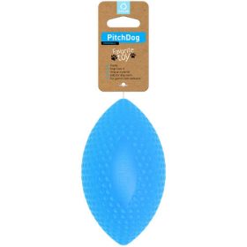   PitchDog Extremely Durable And Safe Football Dog Toy - játék (rögbi labda,kék) kutyák részére (9cm)
