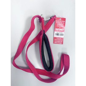   KT. YP. Póráz 120cm párnázott (kicsi karabínerrel) piros