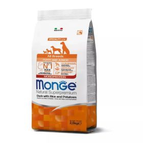   Monge Dog Speciality Line Monoprotein 2,5 kg All Breeds Kacsa, rizs & burgonya - Puppy