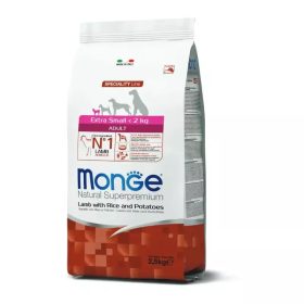   Monge Dog Speciality Line Monoprotein 2,5 kg Extra Small Bárány, rizs & burgonya - Adult