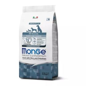   Monge Dog Speciality Line Monoprotein 2,5 kg All Breeds Pisztráng, rizs & burgonya - Puppy
