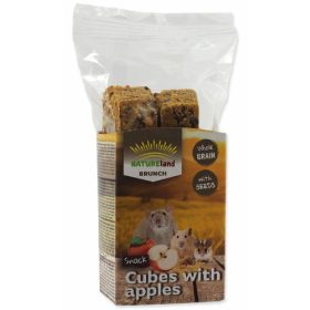   NatureLand Cubes with apples - kiegészítő eleség (almával) kisrágcsálók részére (90g)