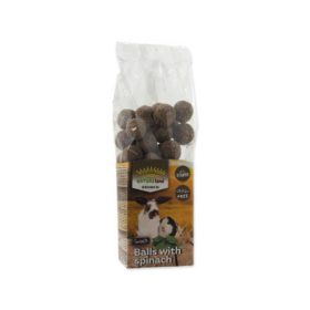  NatureLand Balls with Spinach - kiegészítő eleség (spenótgolyó) rágcsálók részére (150g)
