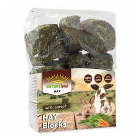   NatureLand Hay Blocks - széna kockák (sárgarépával) rágcsálók részére (600g)