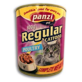   Panzi Regular Adult (szárnyas) konzerv - Felnőtt macskák részére (800g)
