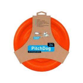   PitchDog Lightweight And Flexible Flying Disk For Dogs - játék (frizbi, narancssárga) kutyák részére (24cm)