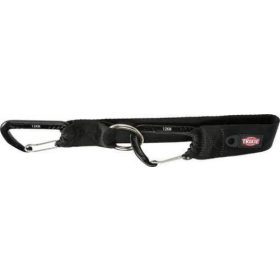   Trixie Seatbelt loop, universal - Biztonsági övcsatba csatlakotatható (fekete) rövid póráz  (30cm/38mm)