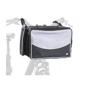   Trixie Dog Front Box - szállítótáska biciklire (fekete,szürke) kutyák részére (41x26x26cm)