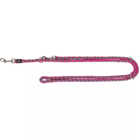   Trixie prémium állítható póráz - rózsaszín/szürke - (S-M) 2m/12mm