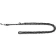 Trixie Cavo Adjustable Leash - póráz (fonott, fekete/ezüst) kutyák részére (S-M) 2m/12mm