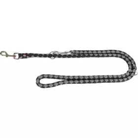   Trixie Cavo Leash - állítható, fonott póráz (fekete,ezüst) kutyák részére (L-XL) 2m/18mm