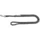 Trixie Cavo Leash - állítható, fonott póráz (fekete,ezüst) kutyák részére (L-XL) 2m/18mm
