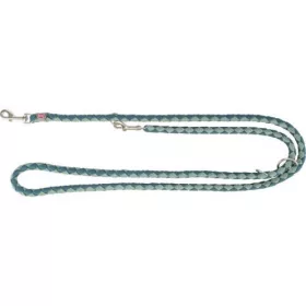   Trixie Cavo Leash - állítható, fonott póráz (petrol kék /zsályazöld) kutyák részére (L-XL) 2m/18mm